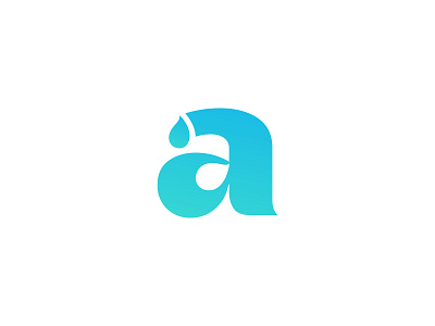 Logo for Waterly - Water reminder app app branding clean clean design design friendly healthcare healthy icon logo logo design typography water