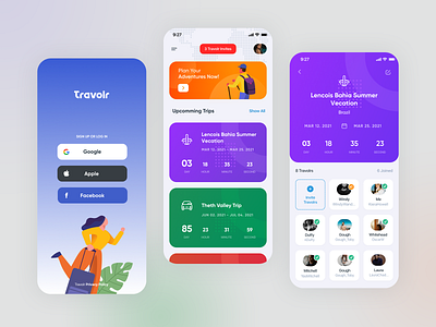 Travolr - Group travel mobile app android app app group ios app iphone app mobile app planner app travel travelers ui ux