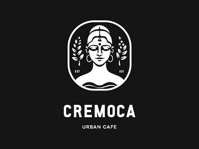 Cremoca cafe logo cofee concept logo food logo design illustration logo premade logo