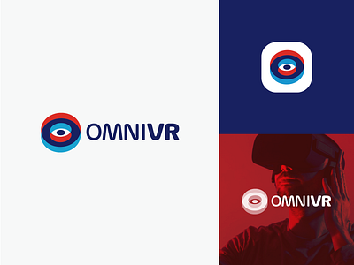 OmniVR Brand app ar branding design illustration ios app iphone app logo meta metaverse mobile app vr