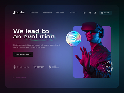 Auriba Landing Page