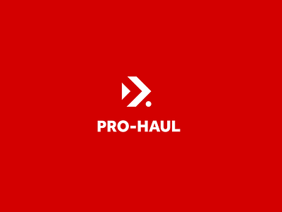 PRO-HAUL branding design flat identity logo minimal