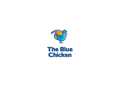 The Blue Chicken branding chicken chicken logo chickens fast food logo logo design restaurant logo the blue chicken
