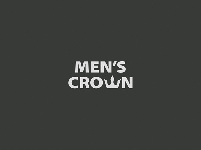 Men's Crown barbershop barbershop logo branding flat identity logo logo design minimal