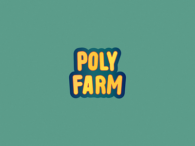 PolyFarm branding logo design nft nft branding nft logo polyfarm