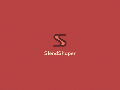 SlendShaper design flat logo minimal