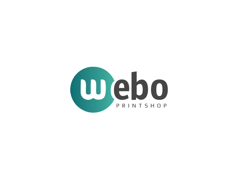 Webo Printshop logo printshop rebranding redesign revamp