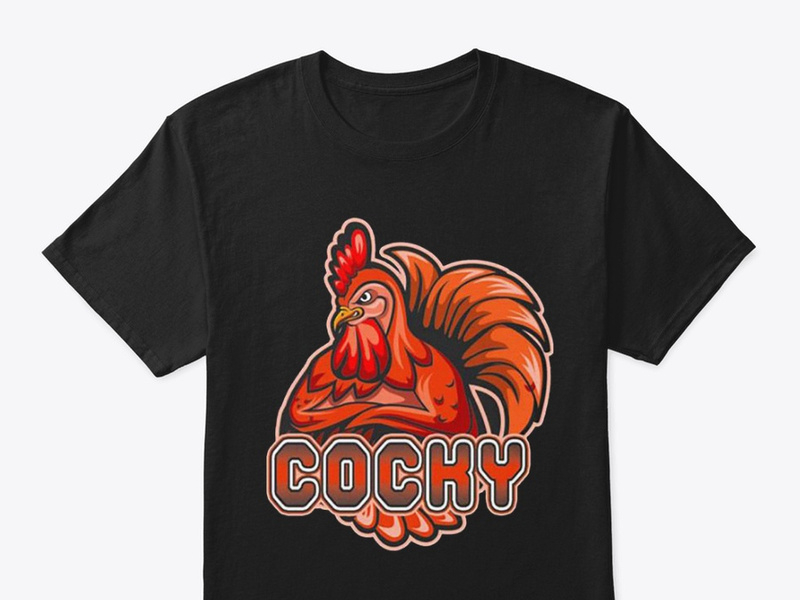 Cocky Chicken Funny T Shirt Classic T-Shirt by Trending T-Shirt Design ...