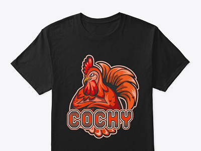 Cocky Chicken Funny T Shirt Classic T-Shirt