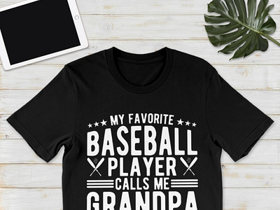 My Favorite Baseball Player Calls Me Grandpa Shirt