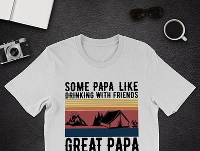 Some Papa Like Drinking With Friends Camping Shirt campingpapa daddy dadlife dadshirt father fatherandson fatherdaughter fathers fathersday2021 fathersdaygift fathersdayshirt fathersdaytshirt happyfathersday pa tshirt