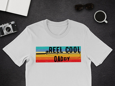 Reel Cool Daddy Retro Vintage T Shirt