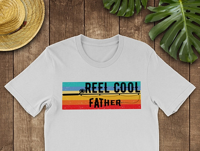 Reel Cool Father Retro Vintage T Shirt daddy dadlife dadshirt father fatherandson fatherdaughter fathers fathersday2021 fathersdaygift fathersdayshirt fathersdaytshirt fishingfather happyfathersday pa reelcoolfather tshirt