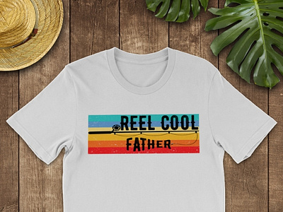 Reel Cool Father Retro Vintage T Shirt daddy dadlife dadshirt father fatherandson fatherdaughter fathers fathersday2021 fathersdaygift fathersdayshirt fathersdaytshirt fishingfather happyfathersday pa reelcoolfather tshirt