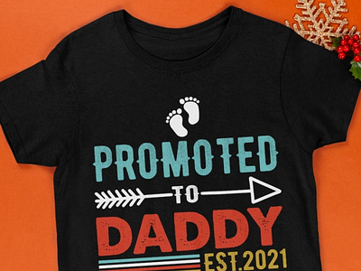 Promoted To Daddy Est 2021 T Shirt