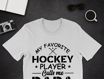 My Favorite Hockey Player Calls Me Papa T Shirt daddy dadlife dadshirt father fatherandson fatherdaughter fathers fathersday2021 fathersdaygift fathersdayshirt fathersdaytshirt happyfathersday hockeypapa pa reelcoolfather tshirt