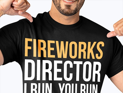 Fireworks Director I Run You Run 4th July T Shirt happyindependenceday