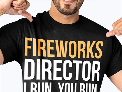 Fireworks Director I Run You Run 4th July T Shirt