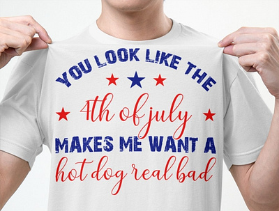 You Look Like The Makes Me Want A Hot Dog T Shirt happyindependenceday