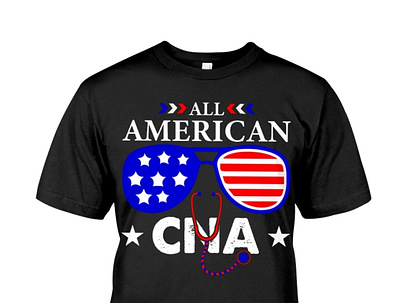 All American CNA 4th Of July Patriotic T-Shirt happyindependenceday