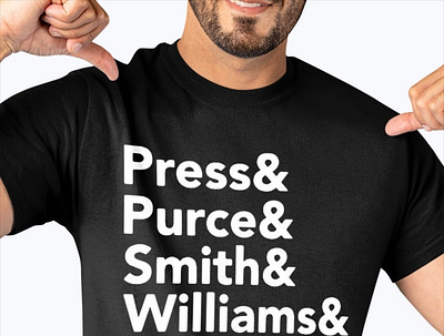 Press Purce Smith Williams Macario Cook Dunn Shirt