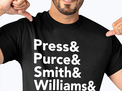 Press Purce Smith Williams Macario Cook Dunn Shirt