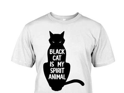 Black Cat Is My Spirit Animal T-Shirt