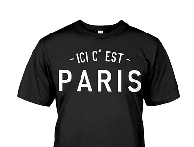 Ici C'est Paris Lionel Messi Black T-Shirt barcelona