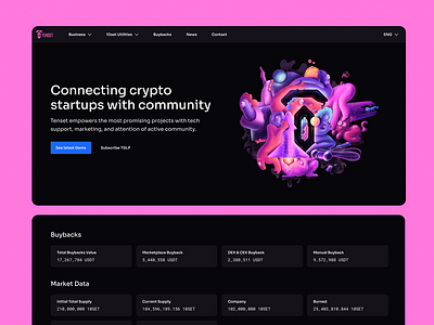 tenset.io landing page