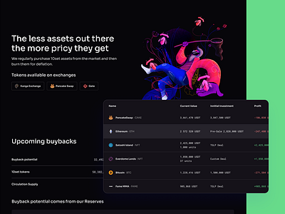 tenset.io landing page