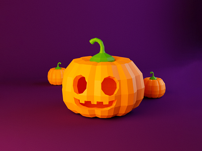 Pumpkin Halloween 3d blender character cinema4d design illustration zbrush