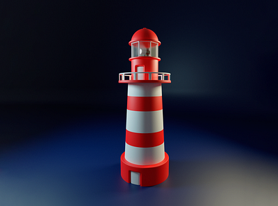 Lighthouse 3d blender character cinema4d design illustration zbrush