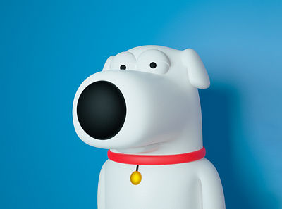 Character Brian Griffin Family Guy 3d blender character cinema4d design illustration zbrush