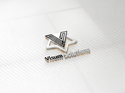 Visum Solution Logo branding graphic design icon illustration logo typography ux vector