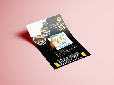 Australia Work Permit Flyer Design