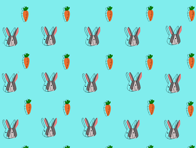 Easter Bunny illustration typography