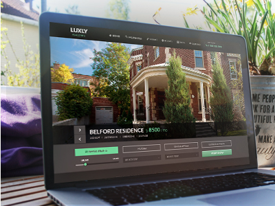 Luxly - Real Estate PSD at ThemeSnap clean design psd real estate web