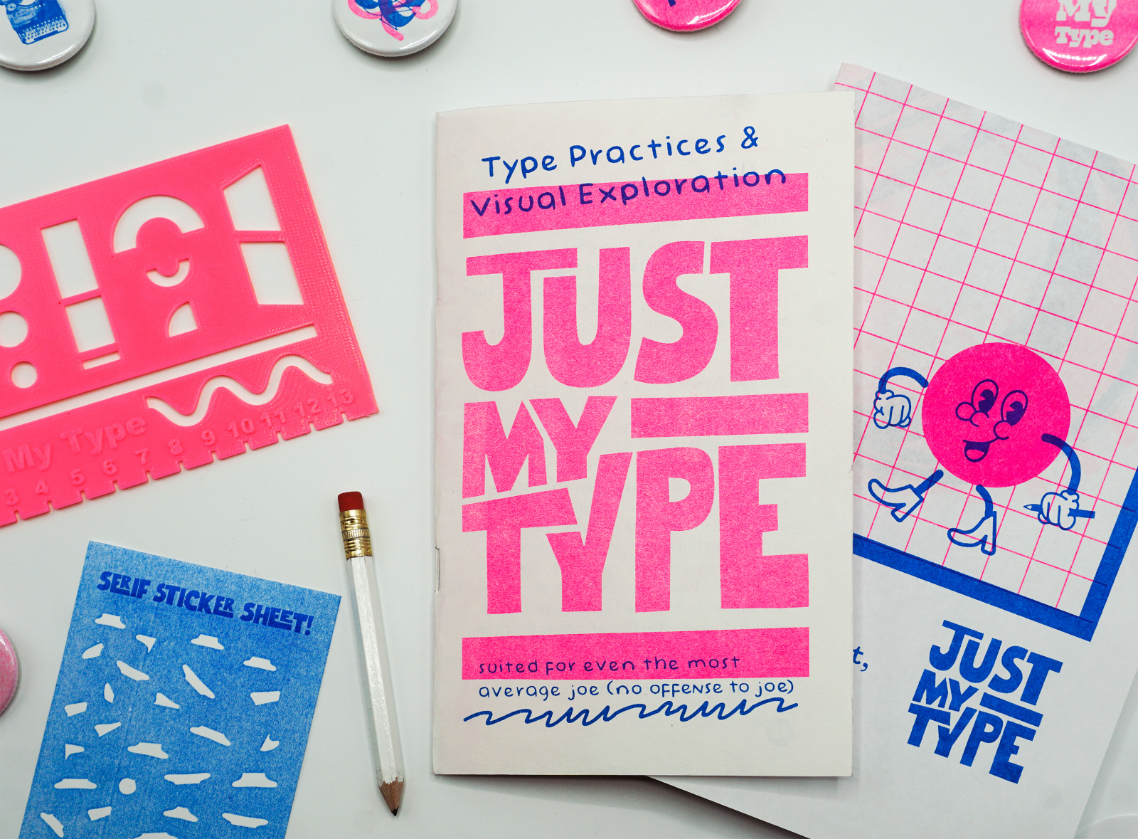 Just My Type – Risograph Typography Zine by Emily Ray on Dribbble