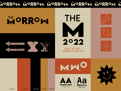 The Morrow - Brand Identity brand identity branding education exhibition design graphic design grunge illustration logo