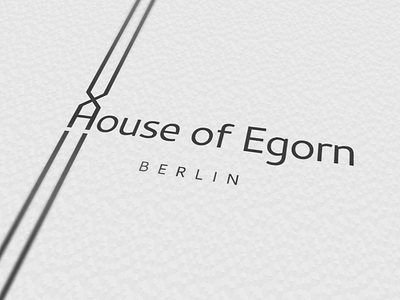 House of Egorn logotype brand business card identity logo logotype print