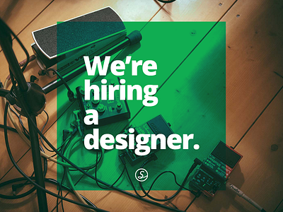 We're hiring a designer!