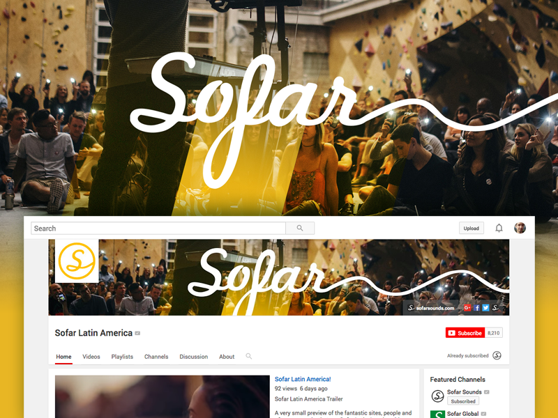Sofar Youtube Latin America by Marco Paccagnella for Sofar Sounds on