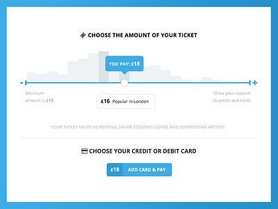 Sofar "Pay What You Want" Slider