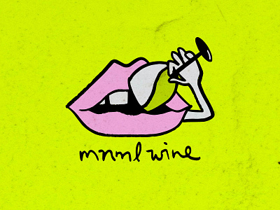 MNML WINE LOGO branding design icon illustration logo natural wine typography wine wine branding