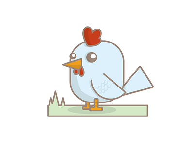 Little Rooster Man adobe ai chicken cluck cute illustrator rooster