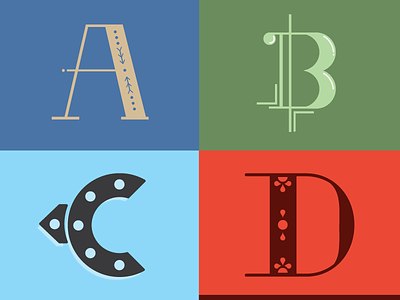 abcd a adobe illustrator ai alphabet b c d letter type typography vector