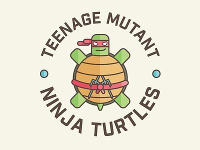 Raphael ai badge illustrator mutant ninja raphael teenage turtle turtle power