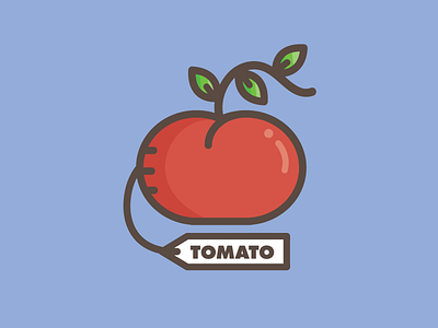 Tomato ai fruit illustration postcard produce vegetable