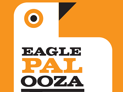 Eaglepalooza band geometric gig mississippi poster print