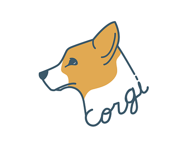 Corgi corgi dog lettering woof